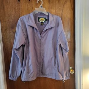 Cabelas Paisley Floral Zip Outdoor Jacket Coat Purple Women’s Large